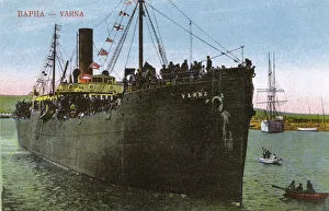 WWI - Bulgarian troop ship at Varna, Bulgaria WWI - Bulgarian troop ship at Varna, Bulgaria