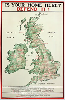 WWI Poster, Is your home here? Defend it WWI Poster, Is your home here? Defend it