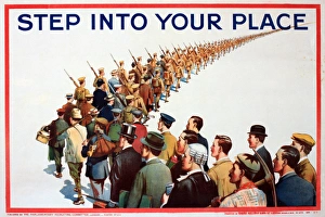 WWI Poster, Step into your place WWI Poster, Step into your place
