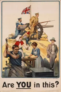 WWI Recruitment Posters Prints: Are YOU in this?