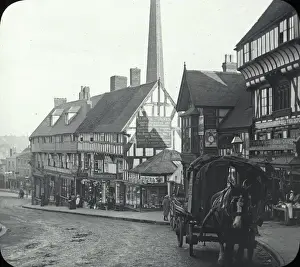 Timbered Buildings England Prints: Wyle cop