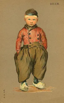 Young boy in traditional local costume, The Netherlands Young boy in traditional local costume, The Netherlands