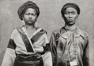 Young couple of the Meos tribe, Laos, South East Asia Young couple of the Meos tribe, Laos, South East Asia
