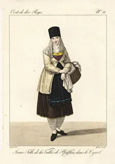 Young girl of the Pfafflar Valley, Tyrol Young girl of the Pfafflar Valley, Tyrol