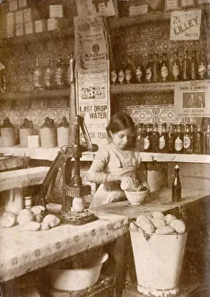 New images grenville collins collection/young girl preparing chips fish chip shop New images grenville collins collection/young girl preparing chips fish chip shop