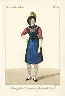 Young girl of Tegernsee, Bavaria, Germany, 19th century Young girl of Tegernsee, Bavaria, Germany, 19th century