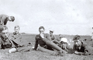 Young OTC cadets at camp, Petersfield, WW1 Young OTC cadets at camp, Petersfield, WW1