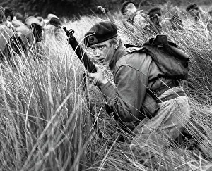 Young soldiers or cadets on manoeuvres Young soldiers or cadets on manoeuvres