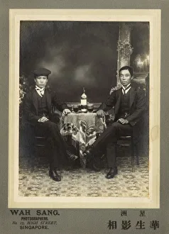 Two Youthful Chinese Businessmen in Singapore Two Youthful Chinese Businessmen in Singapore