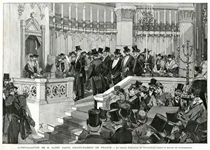 Zadoc Kahn installed as Chief Rabbi of France 1890 Zadoc Kahn installed as Chief Rabbi of France 1890
