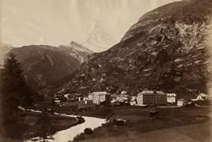 Zermatt - Hotel Cervin - Matterhorn visible in background Zermatt - Hotel Cervin - Matterhorn visible in background