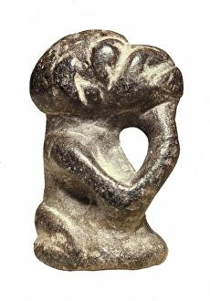 Zoomorph as primate. Art of the Mende ethnic group Zoomorph as primate. Art of the Mende ethnic group