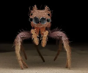 Micro Photography Prints: Jumping Spider Print, A4 size