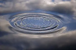 Nature Photography Prints: Ripple on Water - With reflection of clouds