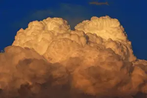 Stormy Weather Images Prints: Thunder Clouds - forming in evening light, Lower Saxony, Germany