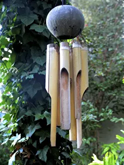 Garden Ornaments Prints: Wind Chime - in garden