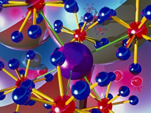 Molecular Model Prints: Abstract of molecules