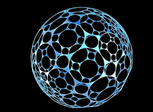 Abstract Geometric Shape Prints: Abstract sphere, artwork