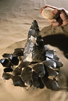 Stone Age Artifacts Prints: Acheulean stone tool