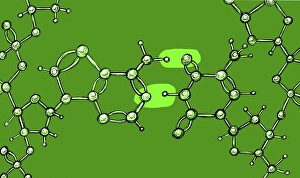 Adenine-thymine bond, illustration C018/0744 Adenine-thymine bond, illustration C018/0744