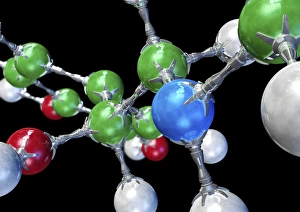 Adrenaline Hormone Molecule Print