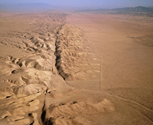 Aerial photo of San Andreas fault Aerial photo of San Andreas fault
