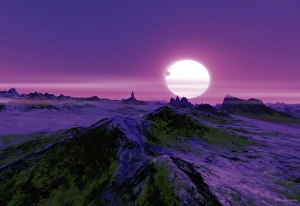 Alien Landscape Print