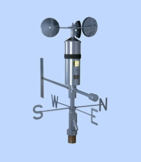 Weather Forecasting Tools Prints: Anemometer and wind vane