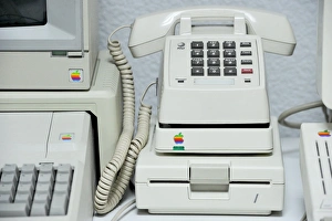 Images Dated 16th April 2013: Print of Apple Modem and computer in museum C015 / 6211