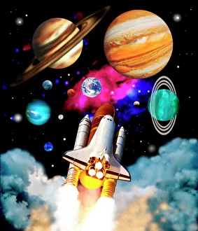 Space Shuttle Prints: Space Shuttle Exploration Print