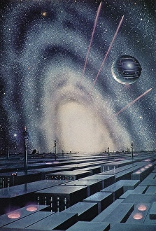 Computer Generated Planets Prints: Artificial planets, artwork