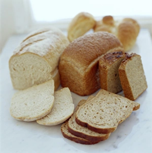 Bread Varieties Prints: Assorted breads