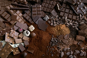 Unhealthy Foods List Prints: Assorted chocolates C014 / 1522
