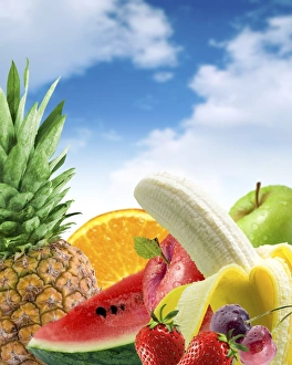 Fruit Collection Prints: Assorted fresh fruit