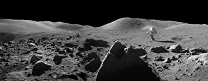 Astronaut and Lunar Rover, Apollo 17 Astronaut and Lunar Rover, Apollo 17