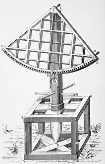 An astronomical sextant designed by Tycho Brahe An astronomical sextant designed by Tycho Brahe