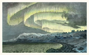 Earths Magnetic Field Prints: Aurora observations, 1839