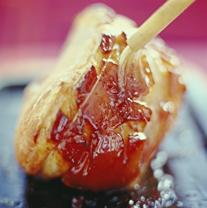 Cooking Techniques Prints: Basting meat