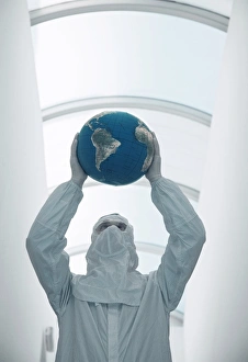Infection Control Measures Prints: Biohazard, conceptual image