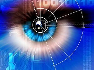 Biometric Eye Scan Print