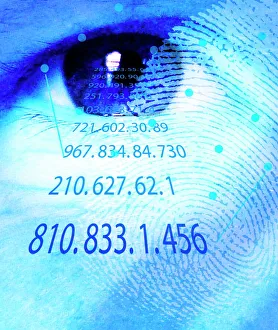 Images Dated 12th January 2005: Biometric Scan Print