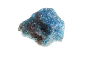 White Background Gemstones Prints: blue apatite
