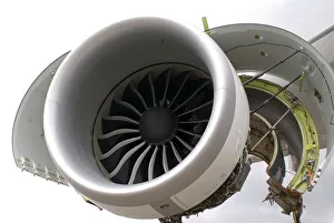 Boeing 747 Prints: Boeing 747-8 Engine Cowling Print