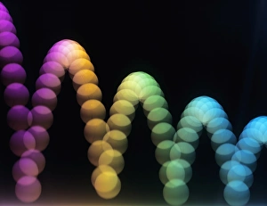 Images Dated 28th February 2005: Bouncing ball trajectory in a stroboscopic sequence Print