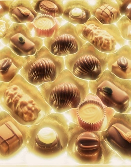 Snack Food Images Prints: Box of chocolates