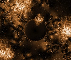 Prints of Brown dwarf. Computer artwork of a brown dwarf star' Images Dated 2007 June: Brown Dwarf Print