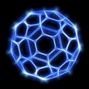 Buckyball, Buckminsterfullerene molecule Buckyball, Buckminsterfullerene molecule