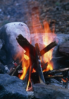 Outdoor Cooking Methods Prints: Campfire