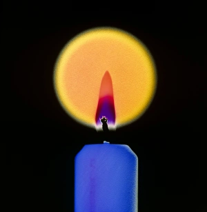 Candle Flame Prints: Candle and flame