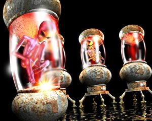 Extraterrestrial Life Forms Prints: Captured aliens